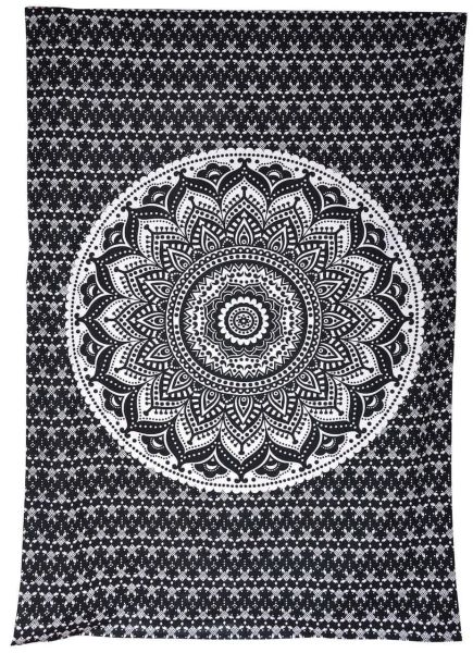 Wandbehand Single Mandala Schwarz Boho 