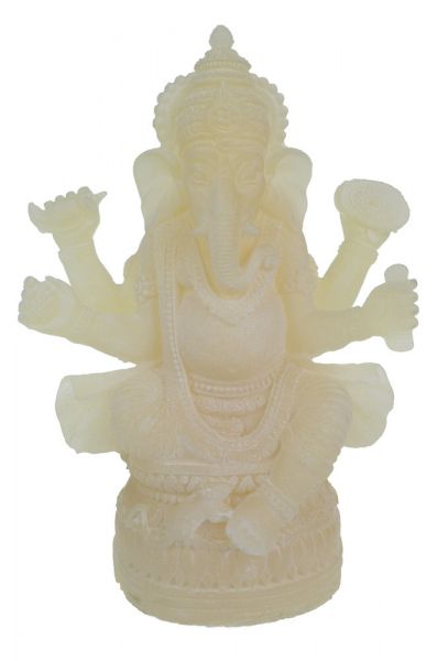 Ganesha Statue weisser Alabaster