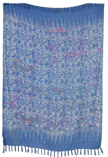 Sarong mit floralem Batikmotiv