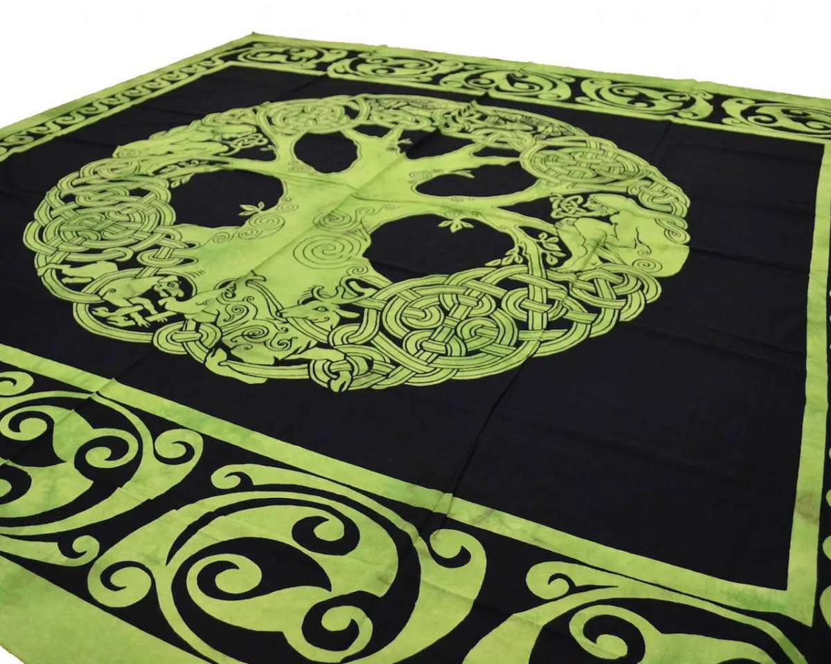 Gamoii Wikinger Wandbehang - Yggdrasil Baum Des Lebens 200x150cm